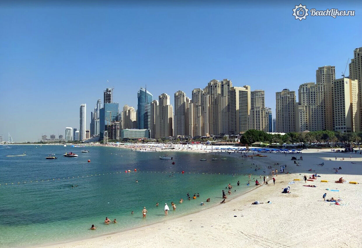 Пляж Дубай Марина фото
