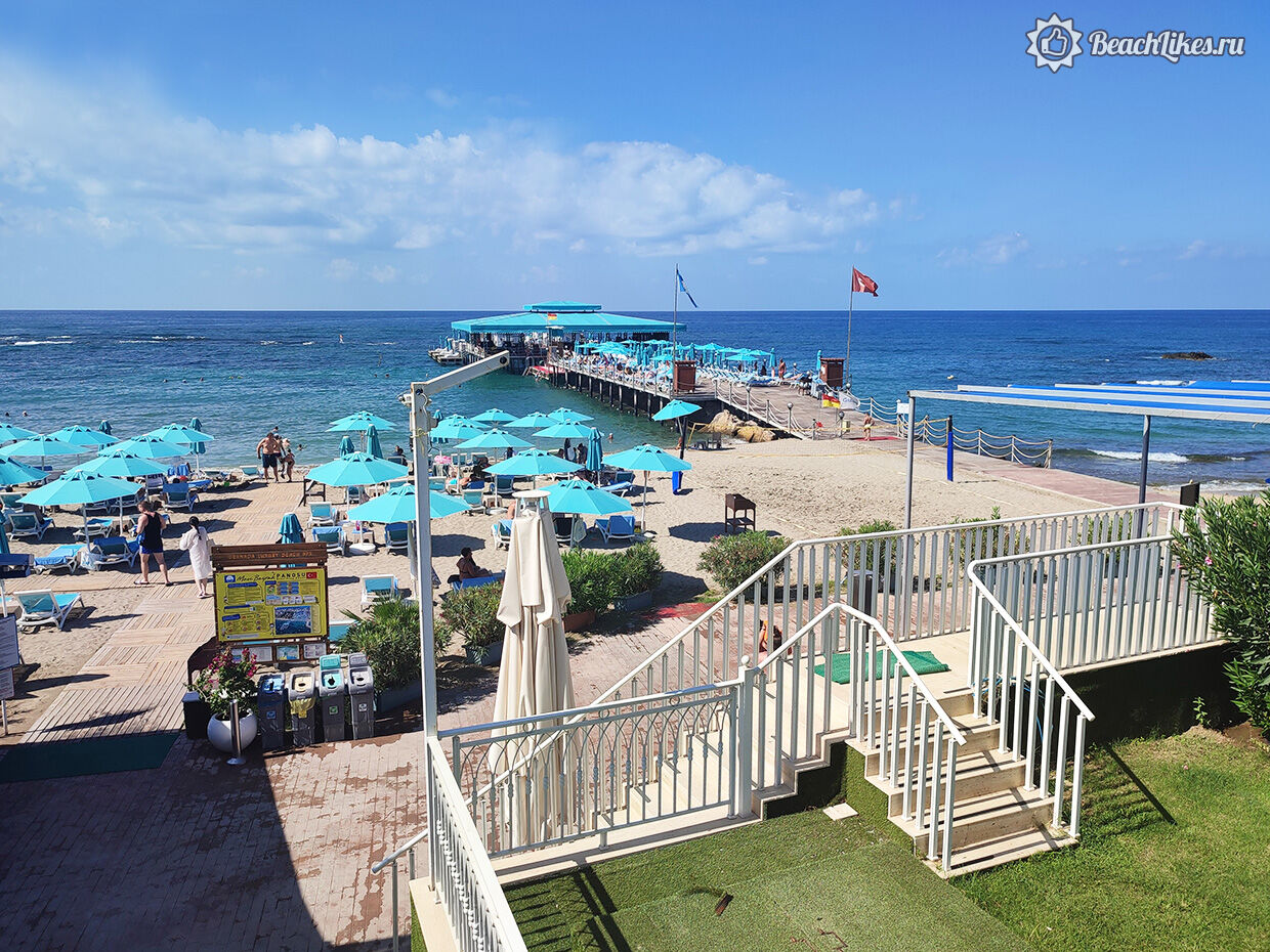 Пляж отеля Granada Luxury Beach Алания Авсаллар
