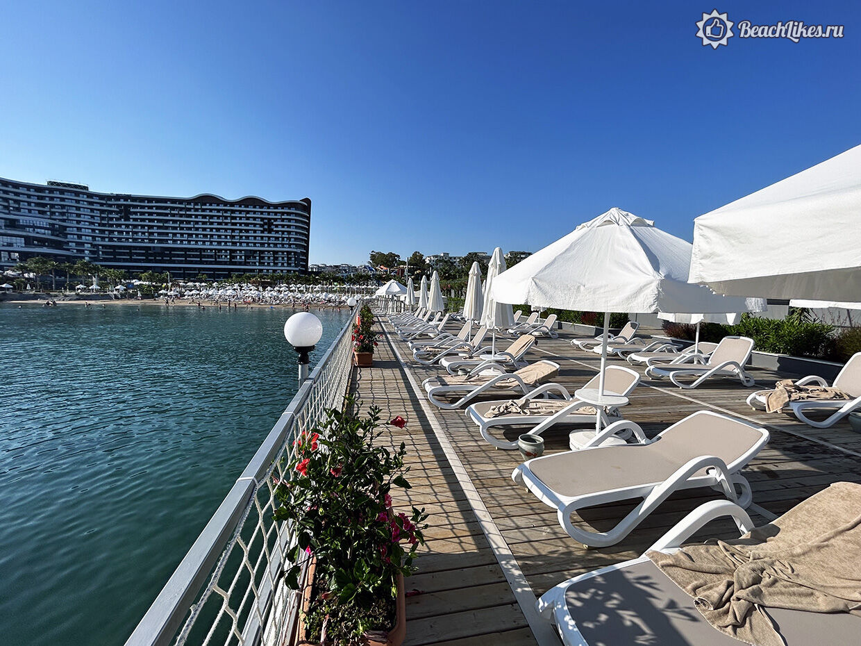  Пляж отеля Mylome Luxury Hotel & Resort Алания