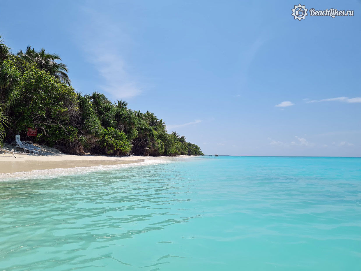 Bikini Beach пляж на Фуладу Мальдивы фото