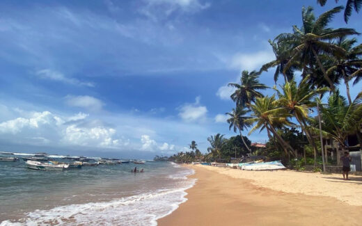 Пляж Хиккадува Бич на Шри-Ланке